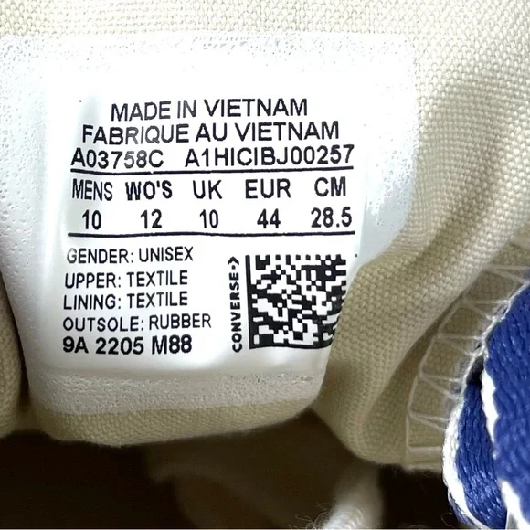 Converse Chuck 70 Hi Slate Lilac /Dark Purple Dust A03758CMens Sneakers Size 10 - Picture 10 of 12